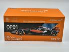 McLaren MCL60 F1 #81 (2023) - British GP 4th - Oscar Piastri - s postavičkou pilota -  BBurago - 1:43