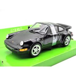 Porsche 964 turbo (2009) - čierna -  Welly - 1:24