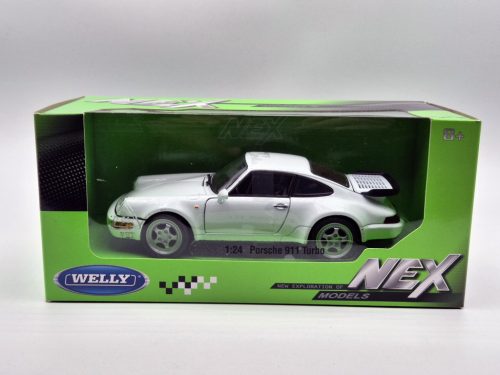 Porsche 964 turbo (2009) - biela -  Welly - 1:24