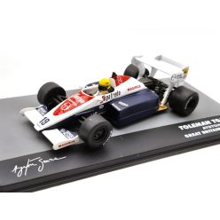   Toleman TG184 F1 #19 (1984) - Great Britain GP - Ayrton Senna - s postavičkou pilota -  Edicola - 1:43