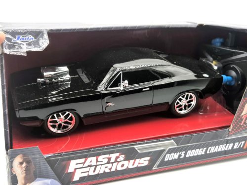 Dom's Dodge Charger R/7 (1970) - RC - auto na diaľkové ovládanie - Fast & Furious - Rýchlo a zbesilo -  Jada - 1:24