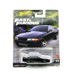   Hot Wheels Premium Fast and Furious - Rýchlo a zbesilo 4/5 - Nissan Skyline GT-R (BNR32)