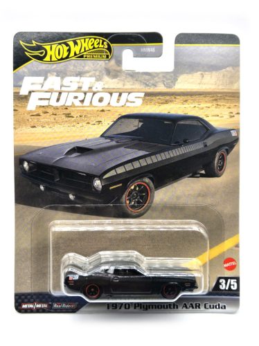 Hot Wheels Premium Fast and Furious - Rýchlo a zbesilo 3/5 - Plymouth AAR Cuda (1970)