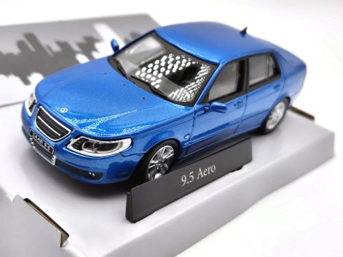 Saab 9.5 Aero (1998) - modrá  -  Cararama - 1:43