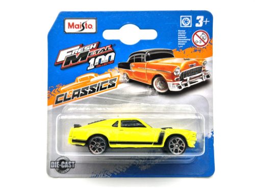 Ford Mustang Boss 302 (2013) - žltá/čierna -  Maisto - 1:64