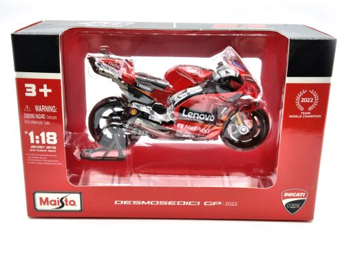 MotoGP - Ducati Desmomedici GP22 #63 (2022) motocykel  - Francesco Bagnaia -  Maisto - 1:18