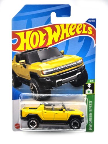 Hot Wheels GMC Hummer EV - HW Green Speed 3/5 - 130/250 - žltá - s dlhou kartou -  Hot Wheels - 1:64