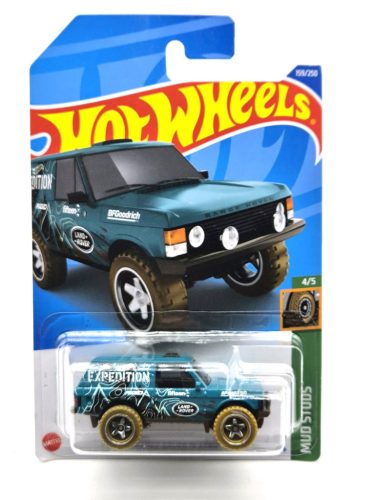 Range Rover Classic - Mud Studs 4/5 - 159/250  - s dlhou kartou -  Hot Wheels - 1:64