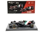 AlfAlfa Romeo C43 F1 #24 (2023) - Monza Italy GP - Guanyu Zhou - s postavičkou pilota -  Bburago - 1:43