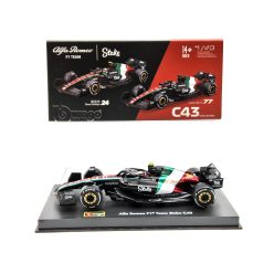   AlfAlfa Romeo C43 F1 #24 (2023) - Monza Italy GP - Guanyu Zhou - s postavičkou pilota -  Bburago - 1:43