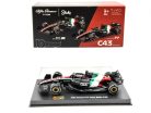 Alfa Romeo C43 F1 #77 (2023) - Monza Italy GP - Valtteri Bottas - s postavičkou pilota -  Bburago - 1:43