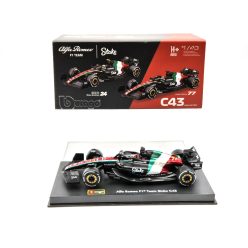   Alfa Romeo C43 F1 #77 (2023) - Monza Italy GP - Valtteri Bottas - s postavičkou pilota -  Bburago - 1:43
