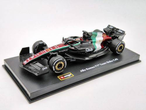 Alfa Romeo C43 F1 #77 (2023) - Monza Italy GP - Valtteri Bottas - s postavičkou pilota -  Bburago - 1:43