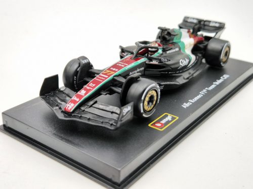 Alfa Romeo C43 F1 #77 (2023) - Monza Italy GP - Valtteri Bottas - s postavičkou pilota -  Bburago - 1:43