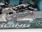 Mercedes GP set F1 modelov áut - 2023 W14 Lewis Hamilton - 2023 W14 George Russel - 2022 W13 Lewis Hamilton - 2021 W12 Lewis Hamilton -  Bburago -1:43
