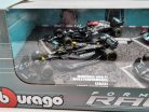 Mercedes GP set F1 modelov áut - 2023 W14 Lewis Hamilton - 2023 W14 George Russel - 2022 W13 Lewis Hamilton - 2021 W12 Lewis Hamilton -  Bburago -1:43