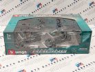 Mercedes GP set F1 modelov áut - 2023 W14 Lewis Hamilton - 2023 W14 George Russel - 2022 W13 Lewis Hamilton - 2021 W12 Lewis Hamilton -  Bburago -1:43