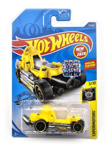 Hot Wheels Speed Driver (žltá) - Experimotocykels 3/10 - 77/250 - s dlhou kartou -  Hot Wheels - 1:64