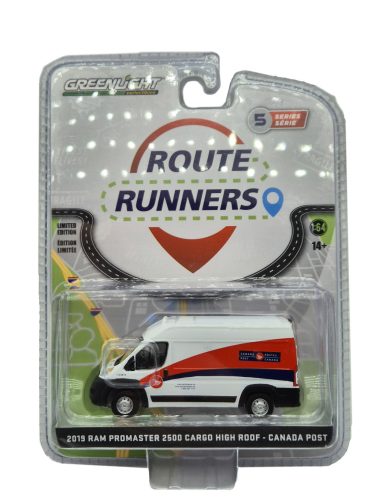 Fiat Ducato - Dodge RAM 2500 ProMaster (2019) - Canada Post - Greenlight - 1:64 1:64 autíčko – s malou chybou
