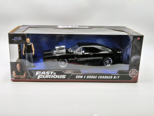 Dom's Dodge Charger (1970) - s figúrkou Doma - Fast & Furious - Rýchlo a zbesilo -  Jada - 1:24
