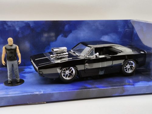Dom's Dodge Charger (1970) - s figúrkou Doma - Fast & Furious - Rýchlo a zbesilo -  Jada - 1:24