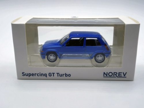 Renault R5 Supercinq GT Turbo Ph II (1988) - modrá -  Norev - 1:43