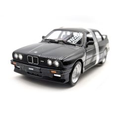 BMW E30 M3 (1988) - čierna - Bburago - 1:24
