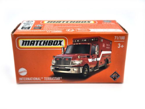 International Terrastar - 71/100 - Fire Ambulance -  Matchbox - 1:64