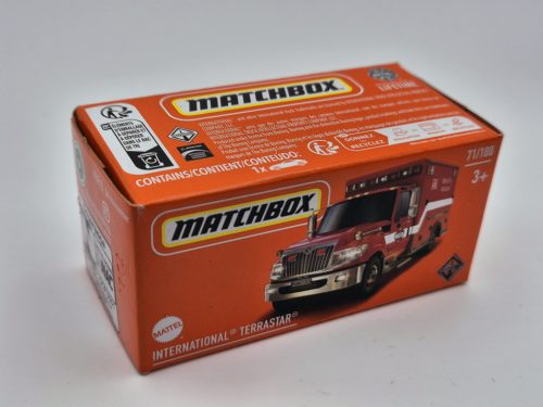 International Terrastar - 71/100 - Fire Ambulance -  Matchbox - 1:64