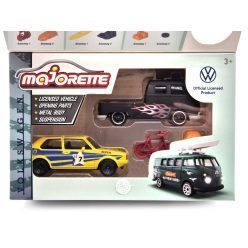   Volkswagen VW set - VW Golf 1 MK1  - VW T1 transporter -  Majorette - 1:64