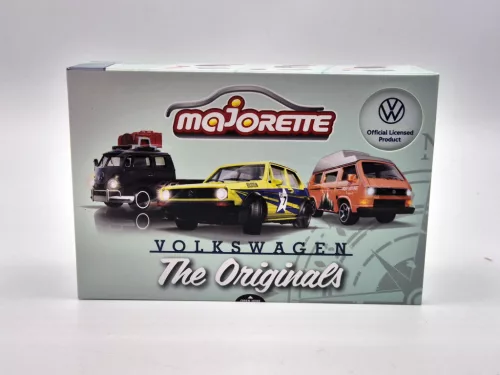 Volkswagen VW set - VW Golf 1 MK1  - VW T1 transporter -  Majorette - 1:64