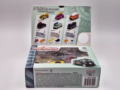Volkswagen VW set - VW Golf 1 MK1  - VW T1 transporter -  Majorette - 1:64