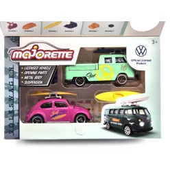   Volkswagen VW set - VW Beetle Chrobák - VW T1 transporter -  Majorette - 1:64