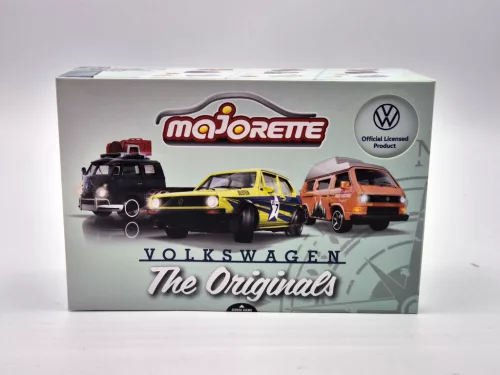 Volkswagen VW set - VW Beetle Chrobák - VW T1 transporter -  Majorette - 1:64