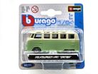 Volkswagen VW T1 transporter Samba Minibus - zelená -  Burago - 1:64