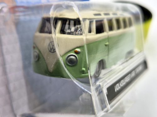 Volkswagen VW T1 transporter Samba Minibus - zelená -  Burago - 1:64