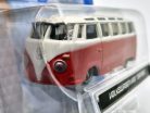 Volkswagen VW T1 transporter Samba Minibus - červená -  Burago - 1:64