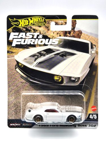 Hot Wheels Premium - Fast & Furious - Rýchlo a zbesilo - Ford Mustang Boss 302 (1969) -  Hot Wheels - 1:64