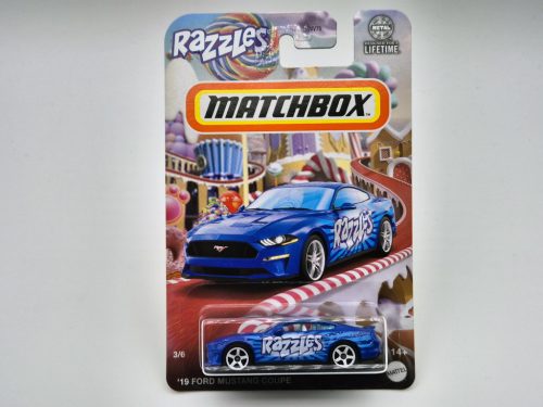 Matchbox Candy - Ford Mustang Coupe (2019) - 3/6 - s dlhou kartou -  Matchbox - 1:64