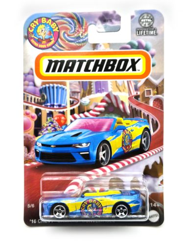 Matchbox Candy - Chevrolet Chevy Camaro Convertible (2016) - 5/6 - s dlhou kartou -  Matchbox - 1:64