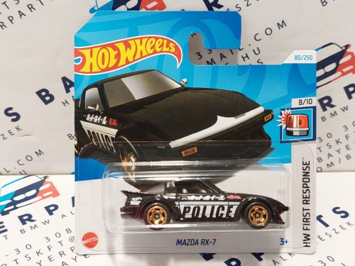 Hot Wheels Mazda RX-7  - First Response - 80/250 - čierna -  Hot Wheels - 1:64