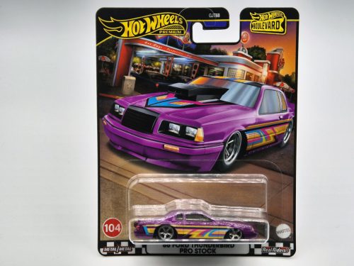 Hot Wheels Premium - Boulevard - Ford Thunderbird Pro Stock (1986) #104 -  Hot Wheels - 1:64