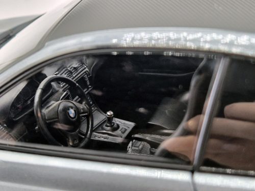 BMW E46 M3 CSL (2003) - sivá -  Norev - 1:18