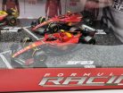 Ferrari set F1 modelov áut - 2023 SF-23 Charles Leclerc - 2023 SF-23 Carlos Sainz (Monza) - 2022 F1-75 Charles Leclerc (Monza) - 2022 F1-75 Carlos Sainz  -  Burago - 1:43