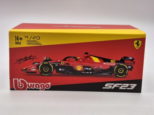 Ferrari SF-23 Team Scuderia F1 #16 (2023) - Monza - Charles Leclerc - s postavičkou pilota -  Bburago - 1:43