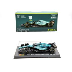   Aston Martin AMR23 F1 #18 (2023) - Lance Stroll - s postavičkou pilota -  Bburago - 1:43