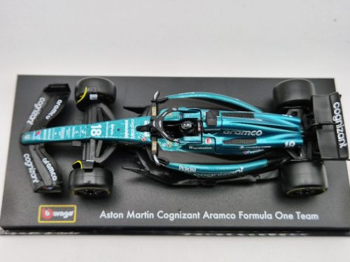 Aston Martin AMR23 F1 #18 (2023) - Lance Stroll - s postavičkou pilota -  Bburago - 1:43