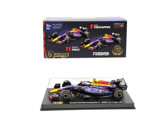 Red Bull RB19 F1 #11 (2023) - Las Vegas - Sergio Perez - s postavičkou pilota -  Bburago - 1:43