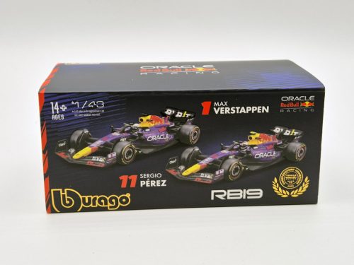 Red Bull RB19 F1 #11 (2023) - Las Vegas - Sergio Perez - s postavičkou pilota -  Bburago - 1:43
