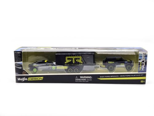 Ford Bronco (2021) és Ford Mustang GT (2015) set -  Maisto - 1:64